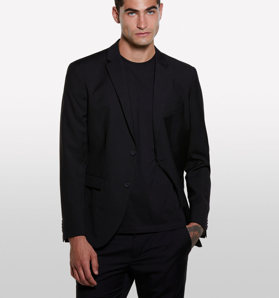 Black tailored blazer - men's blazers - Black | Sisley image number 3